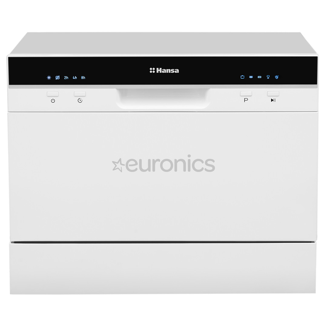 Hansa, mini, 6 комплектов посуды, белый - Отдельностоящая посудомоечная машина