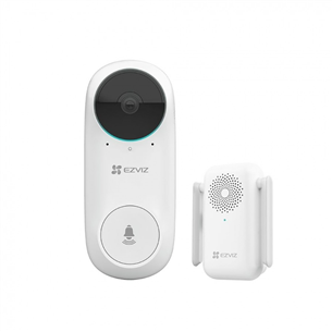 EZVIZ DB2C, balta - Viedais durvju zvans ar kameru CS-DB2C