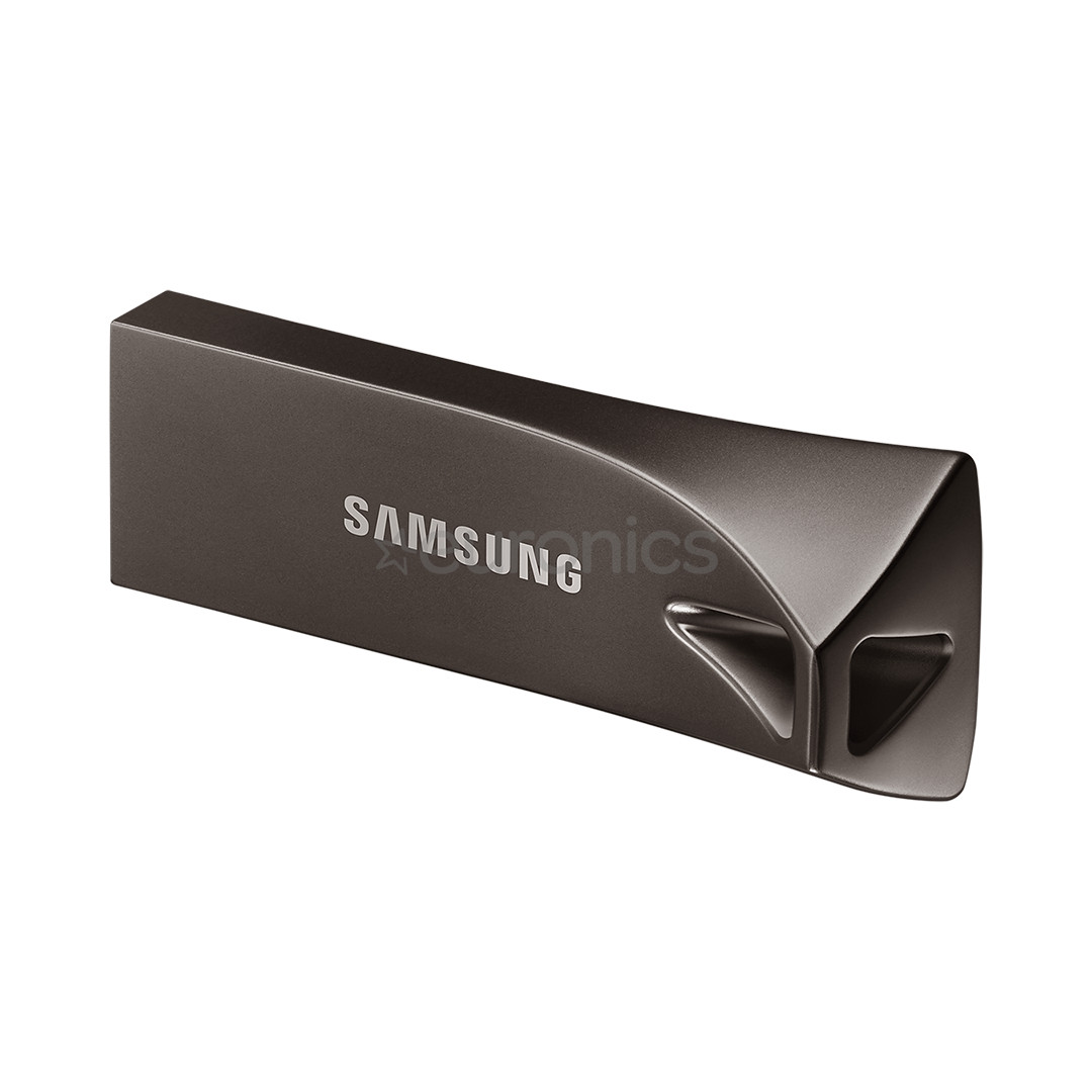 Samsung BAR Plus, USB 3.1, 128 GB, tumši pelēka - USB zibatmiņa