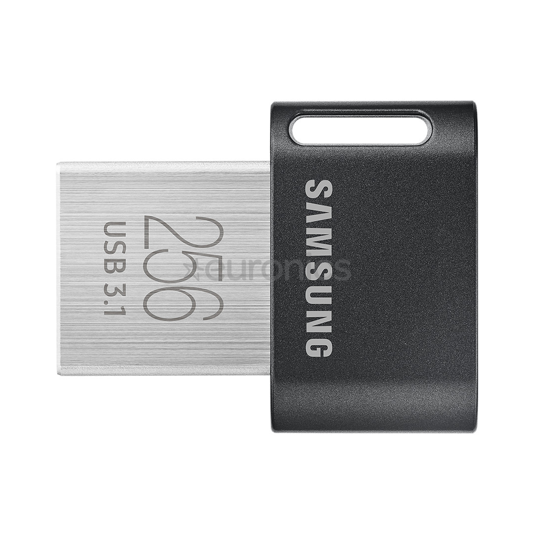 Samsung FIT Plus, USB 3.1, 256 GB, melna - USB zibatmiņa
