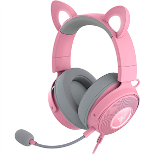 Razer Kraken Kitty V2 Pro, rozā - Austiņas ar mikrofonu