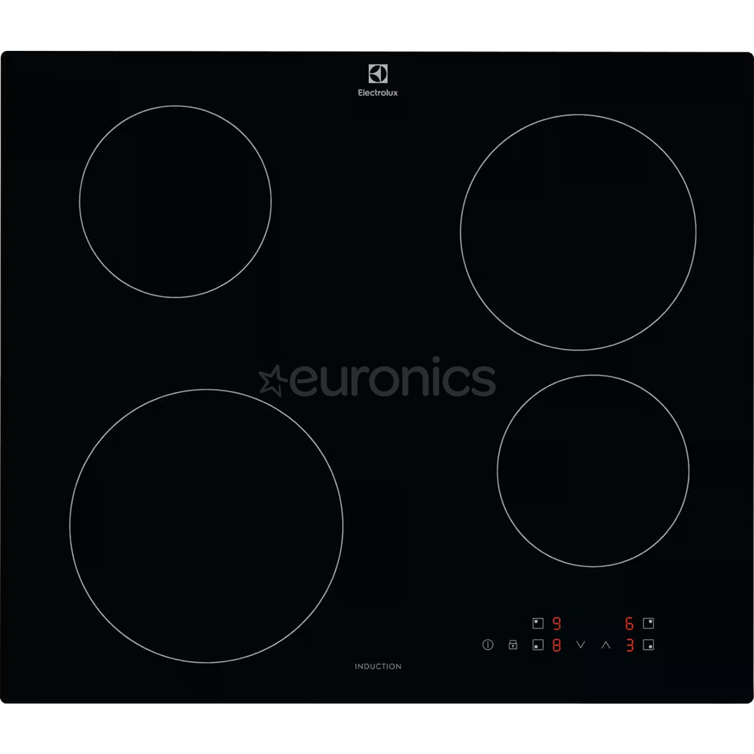 Electrolux 300 Basic, ширина 59 см, без рамы, черный - Интегрируемая индукционная варочная панель