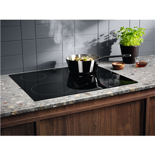 Electrolux 300 Basic, width 59 cm, frameless, black - Built-in induction hob