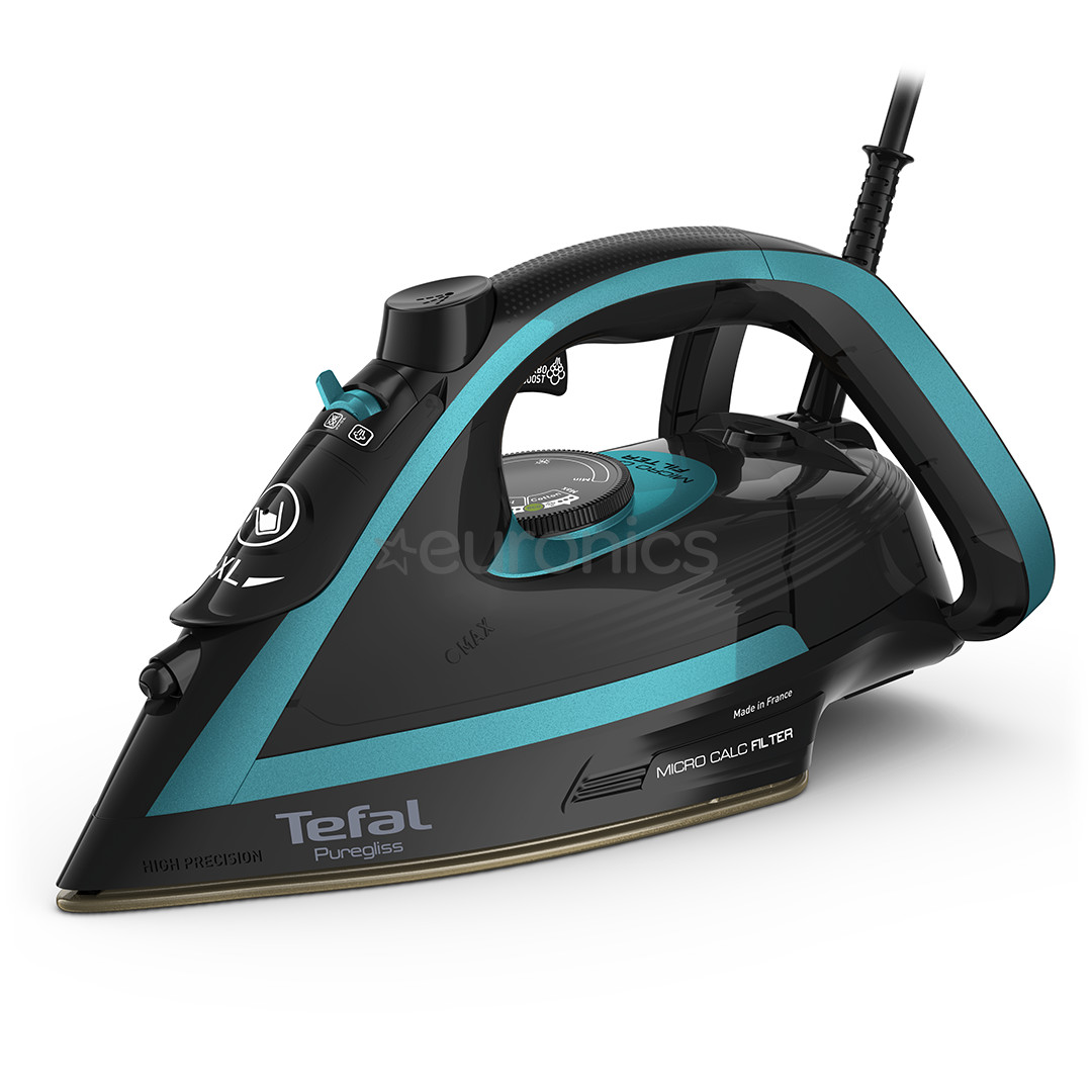 Tefal Puregliss, 3000 Вт, зеленый/черный - Паровой утюг