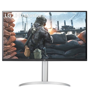 LG UltraWide 32UP55NP, 32", Ultra HD, LED VA, USB-C, balta - Monitors