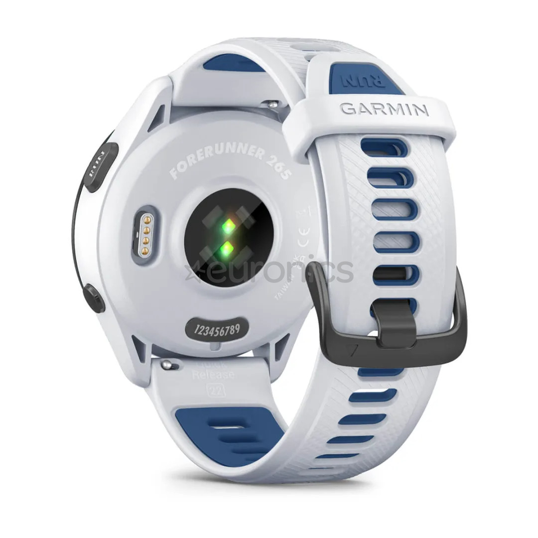 Garmin Forerunner 265, 46 mm, balta/zila - Viedpulkstenis