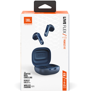 JBL Live Flex, adaptive noise cancelling, blue - True-wireless earbuds