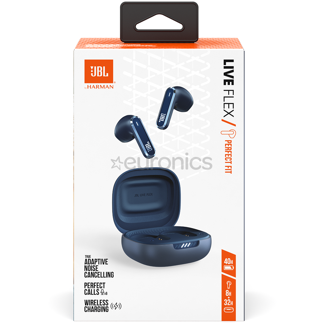 JBL Live Flex, adaptive noise cancelling, blue - True-wireless earbuds