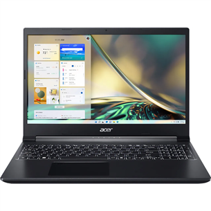 Acer Aspire 7, 15,6'', FHD, 144 Гц, Ryzen 5, 16 ГБ, 512 ГБ, RTX 3050, SWE, черный - Ноутбук NH.QHDEL.002
