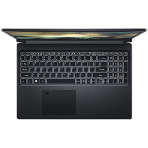 Acer Aspire 7, 15.6'', FHD, 144 Hz, Ryzen 5, 16 GB, 512 GB, RTX 3050, SWE, melna - Portatīvais dators