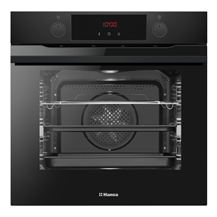 Hansa, 9 functions, 77 L, black - Built-in oven