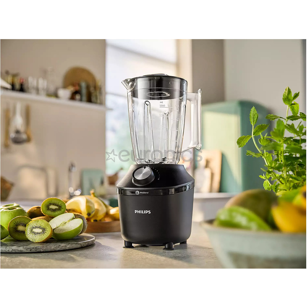 Philips 3000 Series, 600 W, 1.25 L, black - Blender