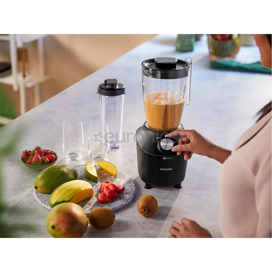 Philips 3000 Series, 600 W, 1.25 L, black - Blender