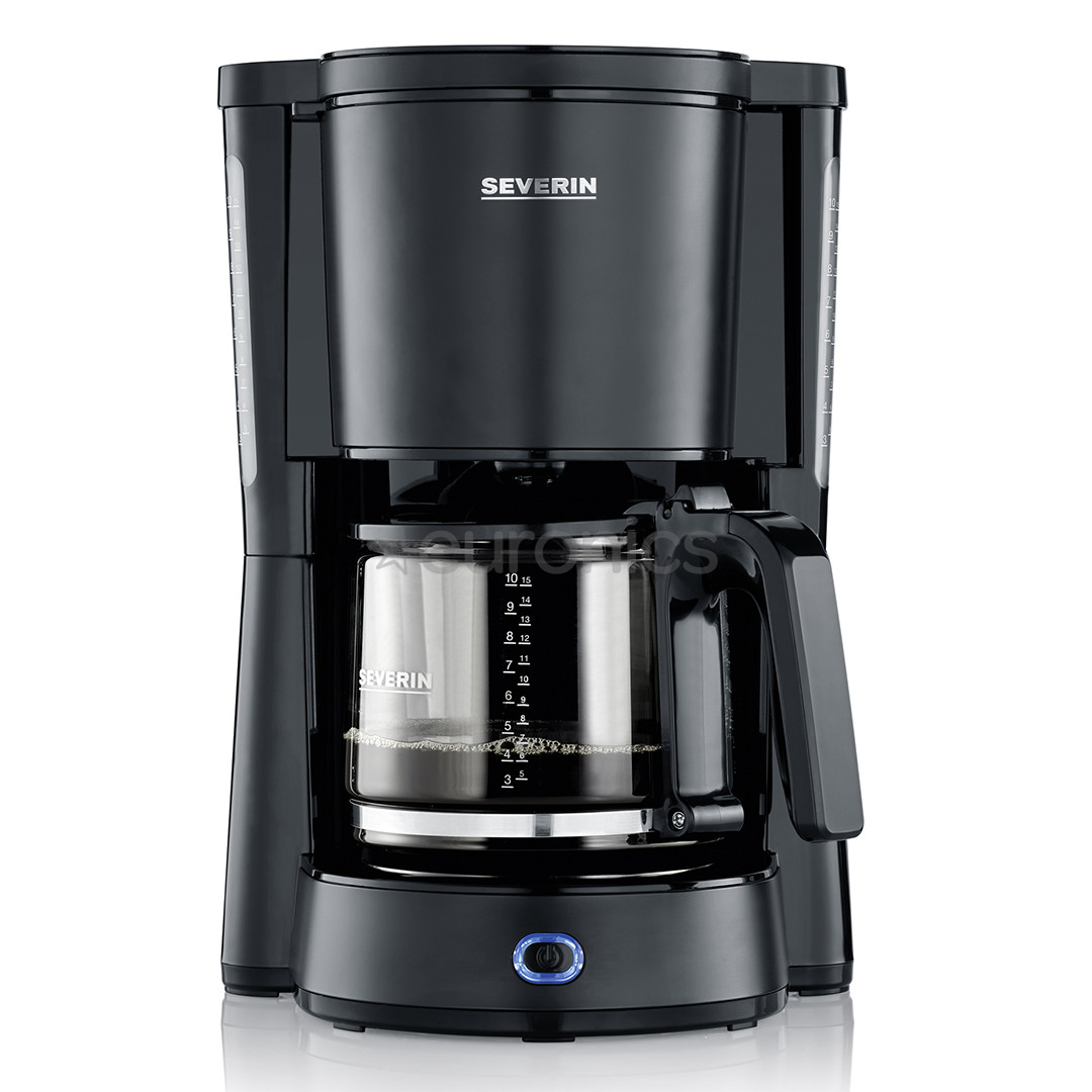 Severin, 1000 W, 1.25 L, black - Filter coffee machine