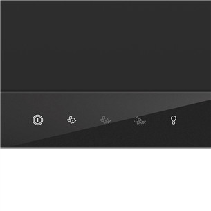 Hisense, width 60 cm, 450 m³/h, black - Built-in cooker hood