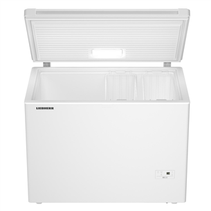 Liebherr, SmartFrost, 281 L, platums 104.5 cm, balta - Lādes tipa saldētava