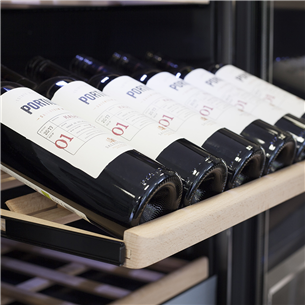 Caso WineComfort 1260 Smart, 126 pudeles, augstums 160 cm, nerūsējošā tērauda - Vīna skapis