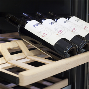 Caso WineComfort 1260 Smart, 126 pudeles, augstums 160 cm, nerūsējošā tērauda - Vīna skapis