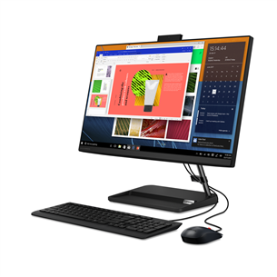 Lenovo IdeaCentre AiO 3 24ALC6, 23.8", FHD, Ryzen 5, 16 GB, 512 GB, melna - Dators F0G100TBMT