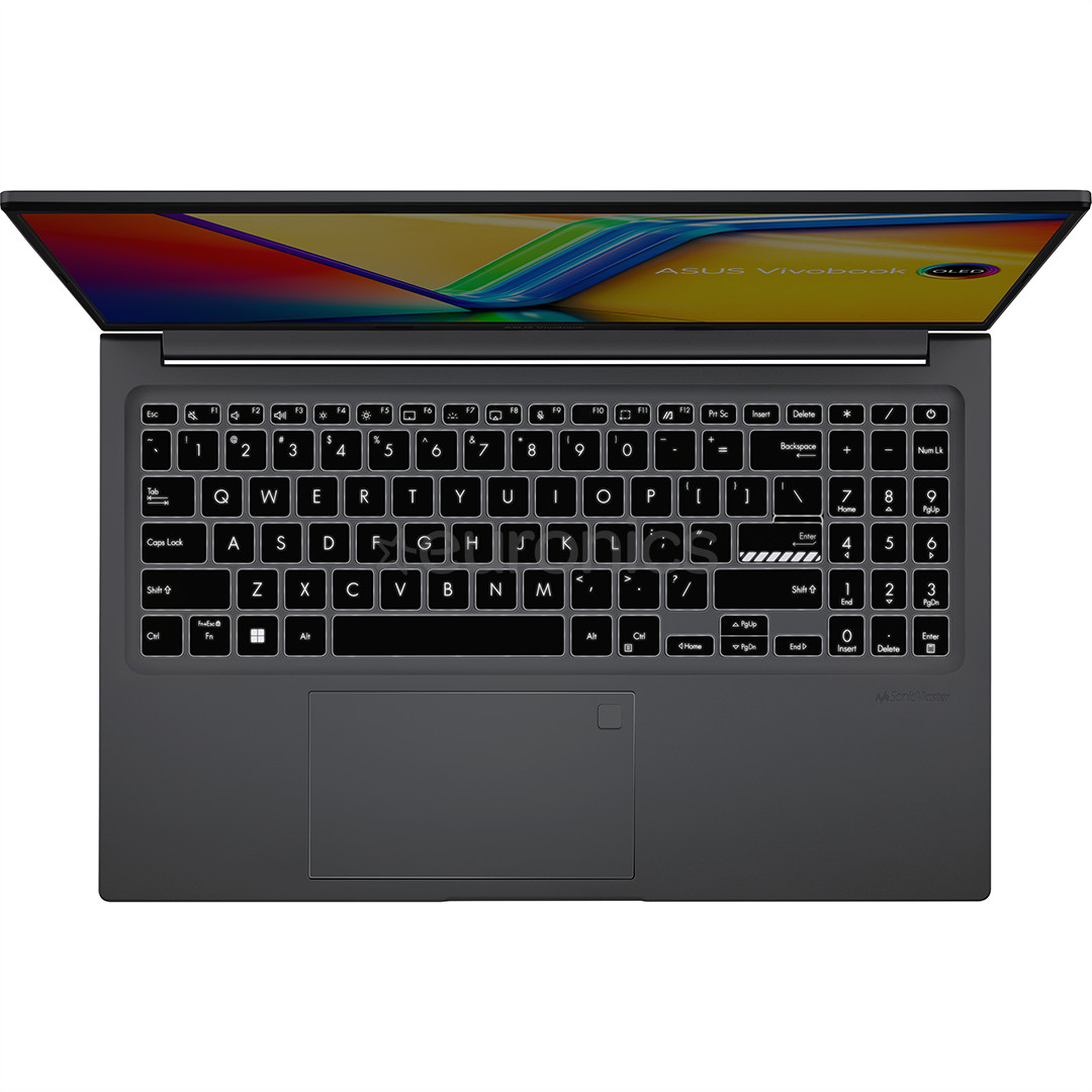 ASUS Vivobook 15 OLED, 2.8K, Ryzen 7, 16 GB, 512 GB, ENG, melna - Portatīvais dators