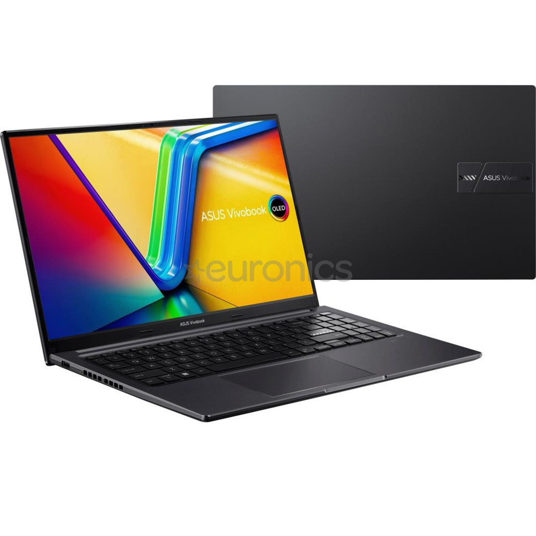 ASUS Vivobook 15 OLED, 2.8K, Ryzen 7, 16 GB, 512 GB, ENG, melna - Portatīvais dators