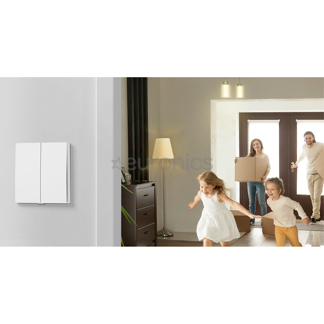 TP-Link Tapo S220, 2 kanāli, 1 virziena, balta - Bezvadu slēdzis