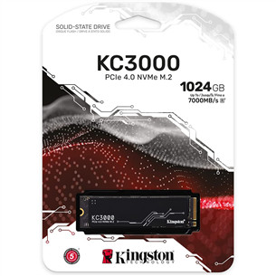 Kingston KC3000, M.2 2280, PCIe 4 x 4 NVMe, 1024 GB - SSD