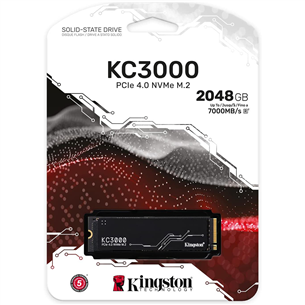 Kingston KC3000, M.2 2280, PCIe 4 x 4 NVMe, 2048 GB - SSD cietais disks