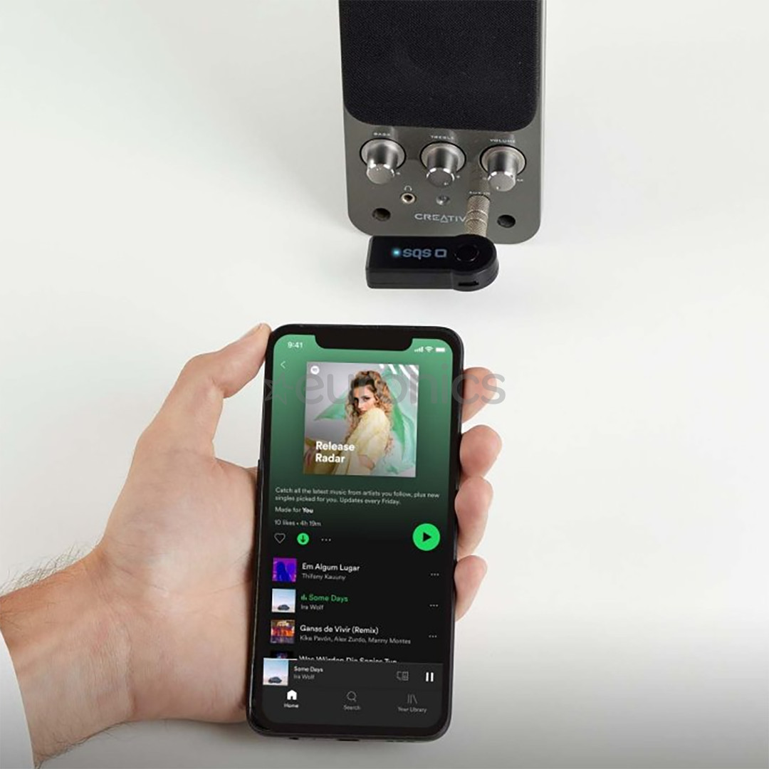 SBS Wireless receiver, 3,5 мм, Bluetooth, черный - Беспроводной ресивер