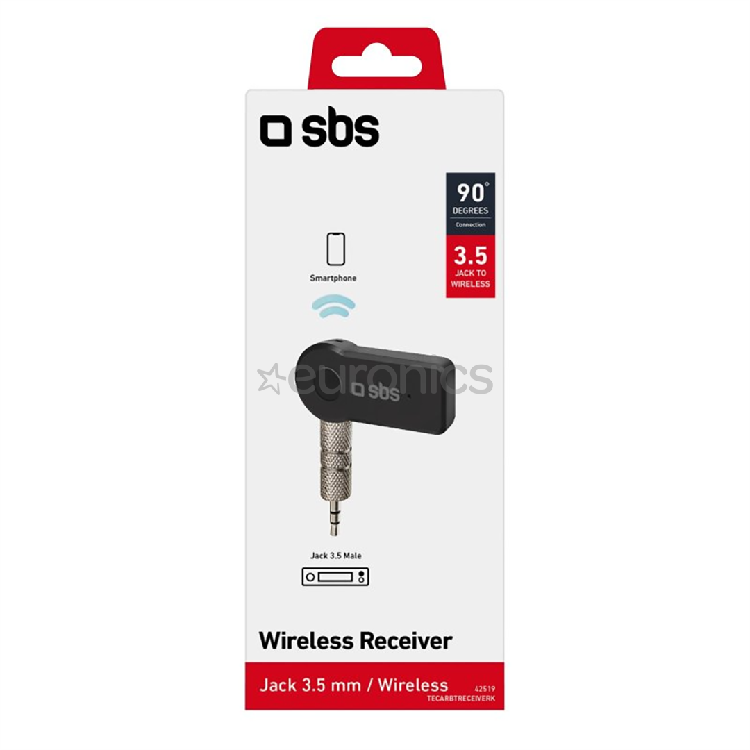 SBS Wireless receiver, 3,5 mm, Bluetooth, black - Wireless receiver