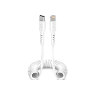 SBS Charging Data Cable, USB-C - Lightning, white - Cable