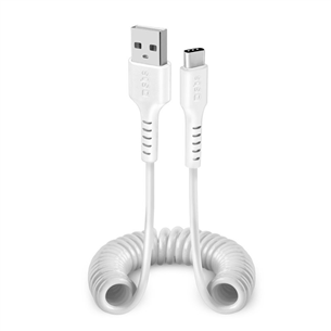 SBS Charging Data Cable, USB-A - USB-C, white - Cable TECABLETYPCS1W