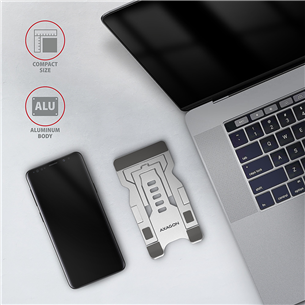 AXAGON STND-M, серый - Подставка для смартфона или планшета