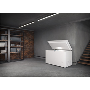 Liebherr, SmartFrost, 248 L, platums 125.5 cm, balta - Lādes tipa saldētava