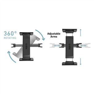 SBS Headrest Mount, up to 12.9'', black - Tablet headrest mount