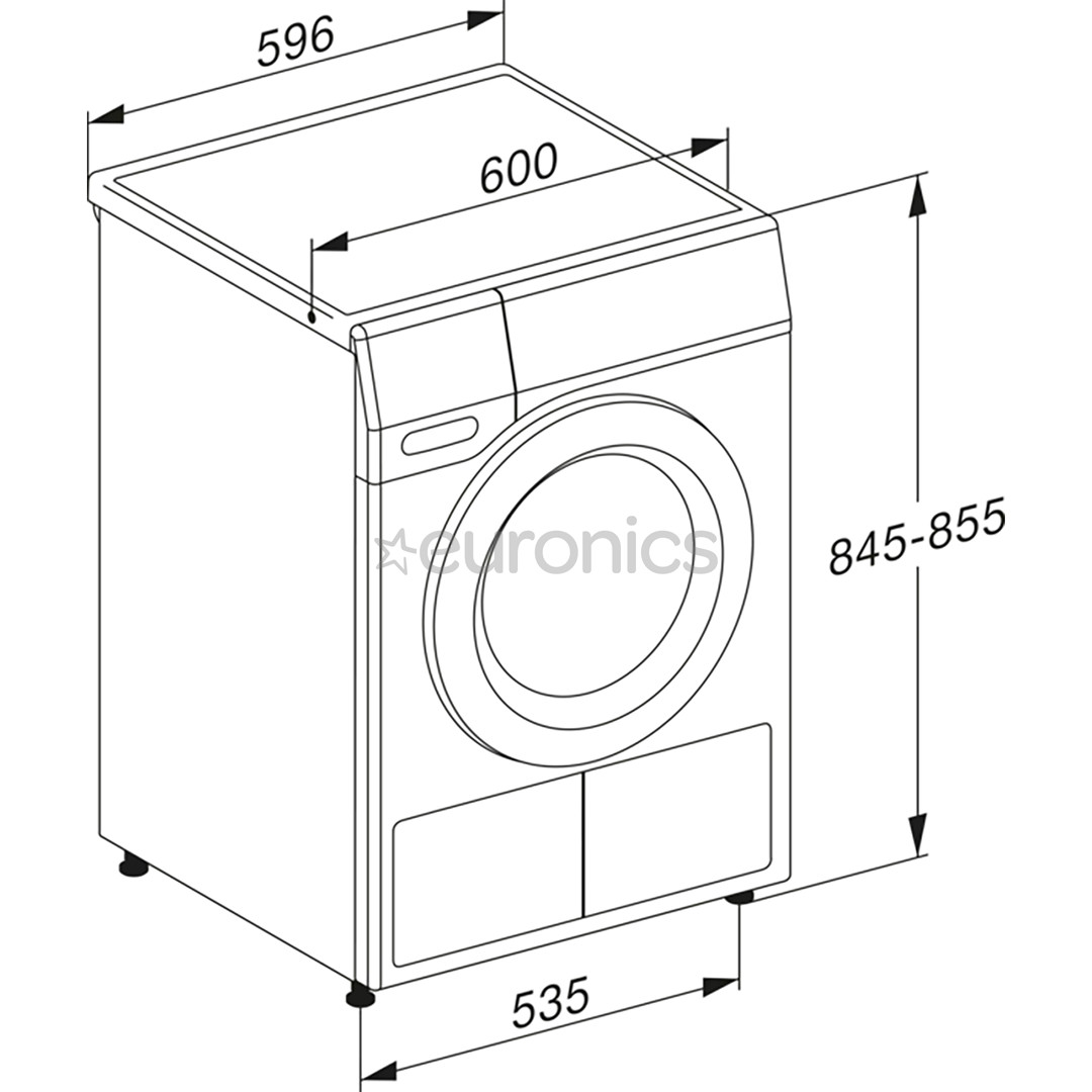 Miele EcoSpeed & Steam, 9 кг, глубина 63,6 см - Сушильная машина