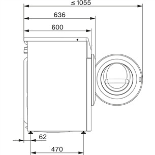 Miele PWash & TDos, 9 кг, глубина 60 см, 1600 об/мин - Стиральная машина с передней загрузкой