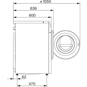 Miele PWash & TDos, 9 kg, depth 60 cm, 1600 rpm - Front load washing machine