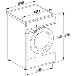Miele PWash & TDos, 9 кг, глубина 60 см, 1600 об/мин - Стиральная машина с передней загрузкой
