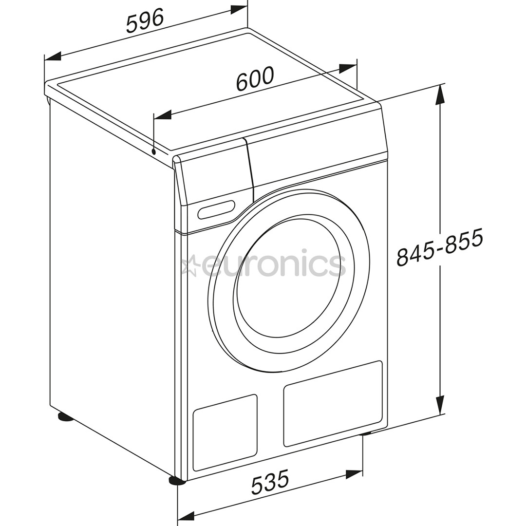 Miele PWash & TDos, 9 кг, глубина 60 см, 1600 об/мин - Стиральная машина с передней загрузкой