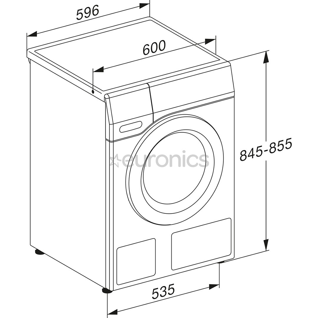 Miele PWash & TDos, 9 kg, depth 60 cm, 1600 rpm - Front load washing machine