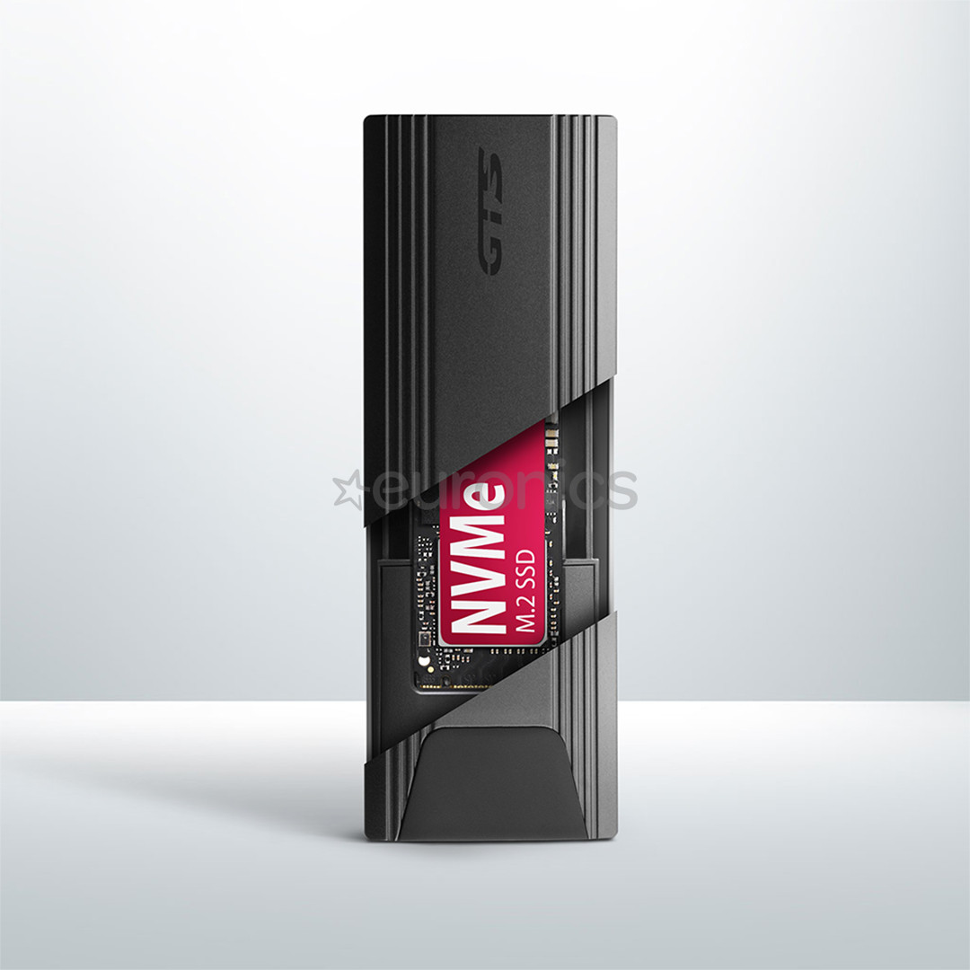 Axagon EEM2-GTS Thin Screwless Box, USB-C, NVME M.2, black - SSD Case