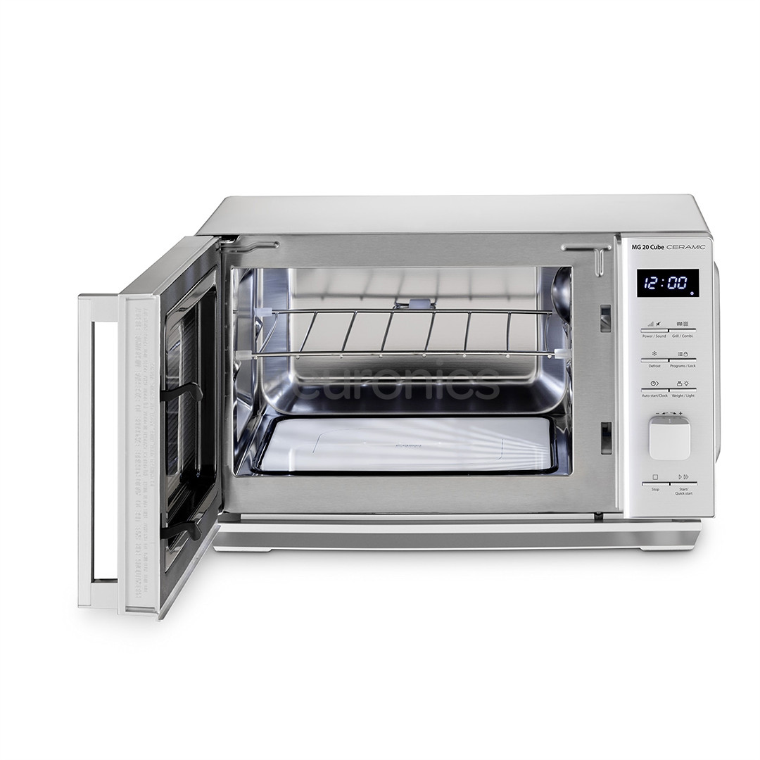 Caso MG 20 Cube Ceramic, 20 L, 800 W, sudraba - Mikroviļņu krāsns ar grilu