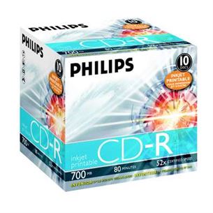 Диск CD-R Philips 52x печатаемый (1 шт)