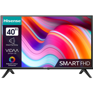 Hisense A4K, 40", Full HD, LED LCD, melna - Televizors