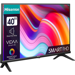 Hisense A4K, 40", Full HD, LED LCD, melna - Televizors