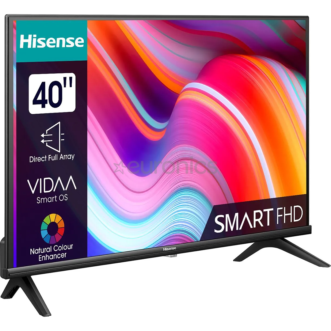 Hisense A4K, 40", Full HD, LED LCD, black - TV