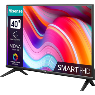 Hisense A4K, 40", Full HD, LED LCD, melna - Televizors