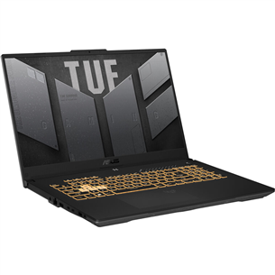 ASUS TUF Gaming F17 (2023), 17,3'', FHD, 144 Гц, i7, 16 ГБ, 512 ГБ, RTX 4050, ENG, серый - Ноутбук