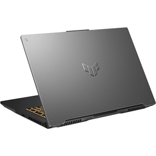 ASUS TUF Gaming F17 (2023), 17.3'', FHD, 144 Hz, i7, 16 GB, 512 GB, RTX 4050, ENG, pelēka - Portatīvais dators